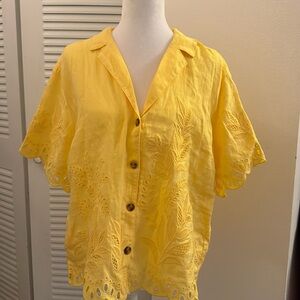 Linen Butter Yellow Top